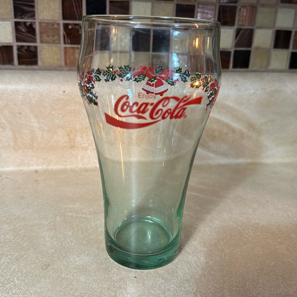 Cocaβ Cola Christmas glass